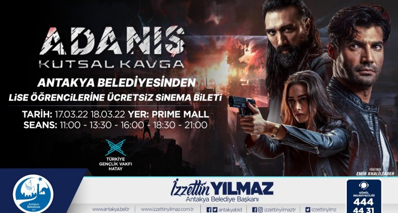Antakya Belediyesinden Lise Öğrencilerine Sinema Bileti