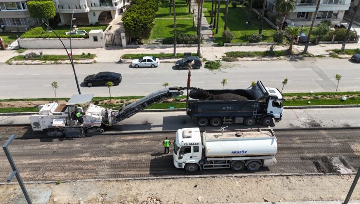 İSKENDERUN SAHİLİNDE YENİLEME ÇALIŞMALARI SÜRÜYOR