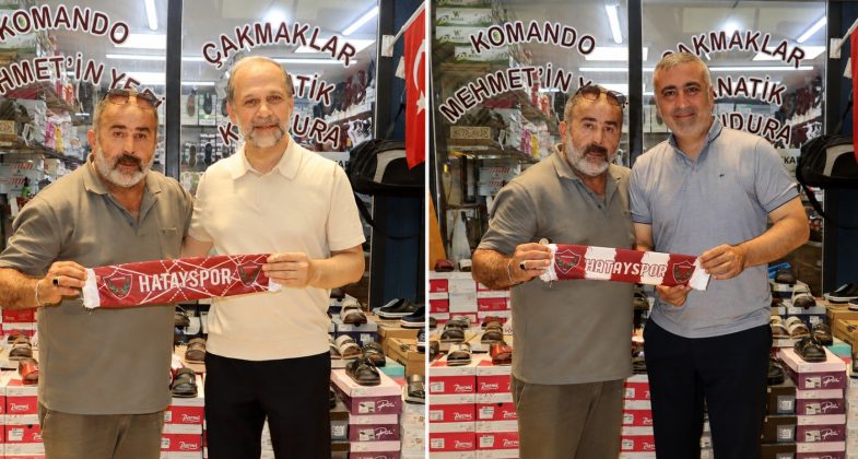 Komando Mehmet’ten Protokole Hatayspor Atkısı Hediyesi