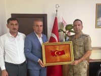 Başkan Çelik’ten İlçe Jandarma Komutanı Yıldız’a Ziyaret