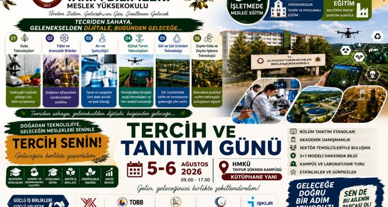 ALTINÖZÜ TARIM BİLİMLERİ MYO’DAN ADAY ÖĞRENCİLERE TERCİH ÇAĞRISI