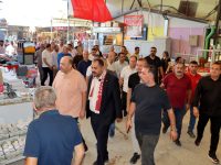 HATSO Başkan Adayı Yavuz, Tarihi Uzun Çarşı’da Esnafla Buluştu