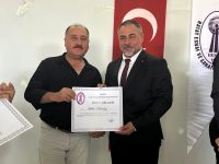 Fidanboy Erkek Kuaförü’ne Ahilik Onur Belgesi
