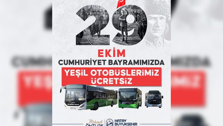 HBB’den Cumhuriyet Bayramında Ücretsiz Toplu Ulaşım