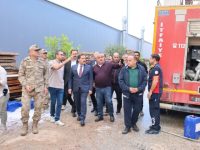 Vali Masatlı, MOBSAN’da Yangın Çıkan İşyerinde İncelemede Bulundu
