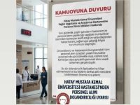 HMKÜ Hastanesinden Personel Alımı Dolandırıcılığı Uyarısı