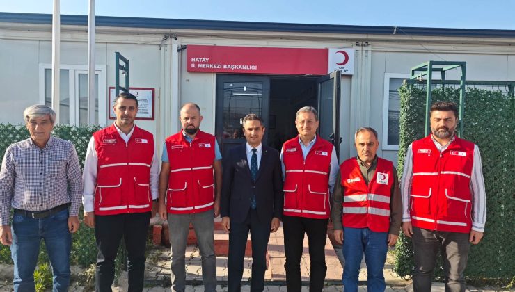 Kaymakam Oğuz Cem Murat, Kızılay Hatay İl Başkanı Kimyonoğlu’nu Ziyaret Etti