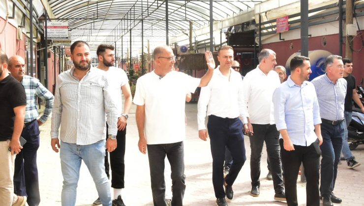 100. Yıl Çarşı Esnafını Ziyaret Etti