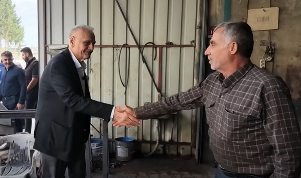 HATSO Başkanı Çinçin Altınözü’nde Esnaflarla Buluştu